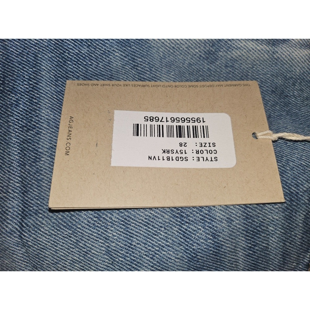 AG ADRIANO GOLDSCHMIED ALEXXIS SHORT HIGH RISE WEDGIE WOMEN 28 NWT - Picture 3 of 9